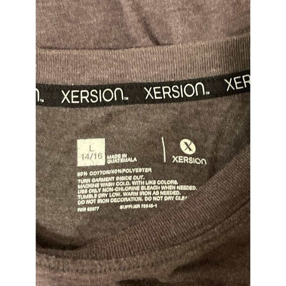 Boys Xersion Gray Lightning Basketball Graphic Tee XL Cotton/Polyester Blend - Picture 3 of 3